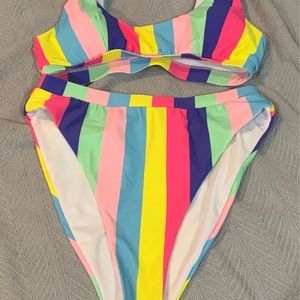 Pink Lily bikini set